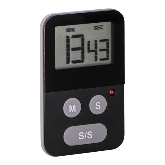 Digital Kitchen Timer with Light - Black