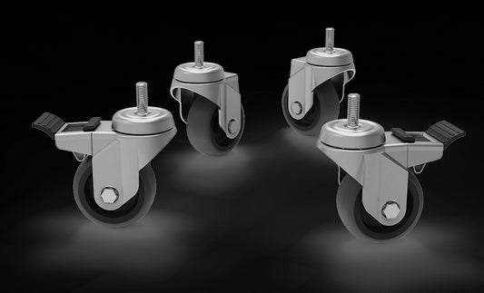 Unox XUC012 Wheels Kit with Safety Chains Compatible with: XWVEC-0821/ XWVRC-0021-F/ XWVRC-0021-L/ XWVRC-0721-H