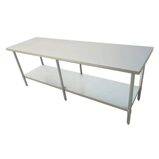 2NDs: Modular System Economic 304 Grade Stainless Steel Table - 6 legs - 2400-6-WB-VIC855