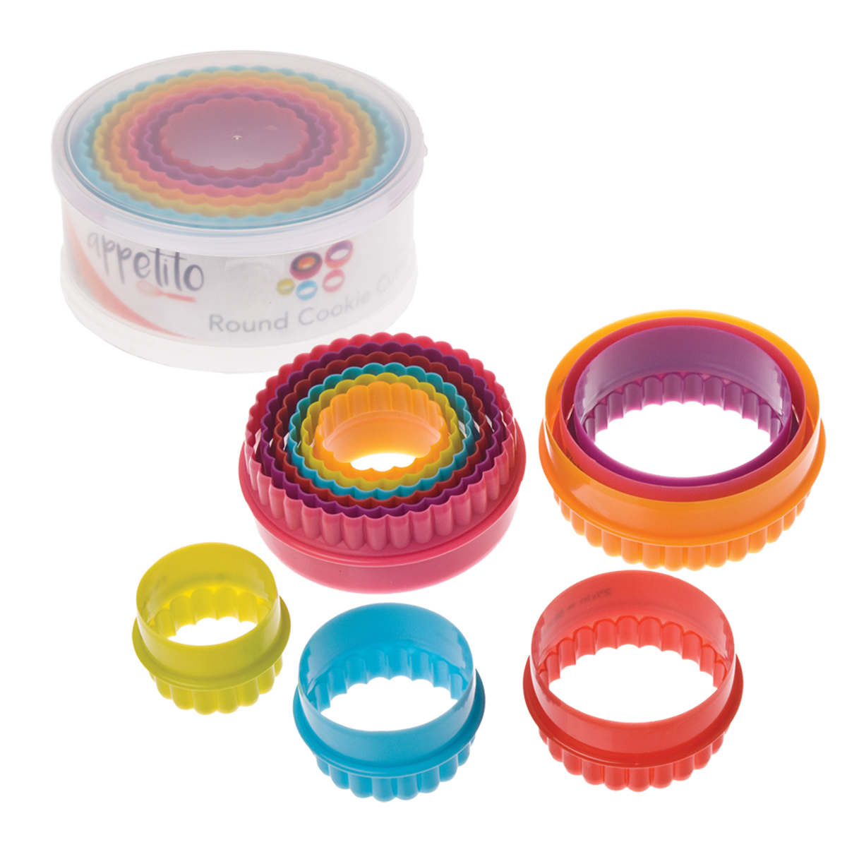 COOKIE SET ROUND MULTI COL