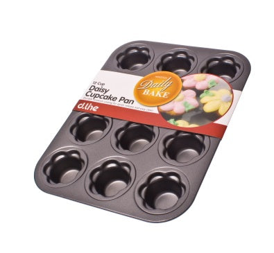 Daisy Cake Tray -Non Stick 12Cup