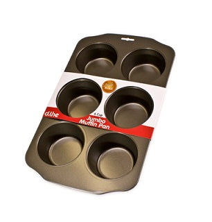 Jumbo Muffin Tray -Non Stick -6Cup