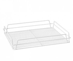 Rect Glass Basket -White Pvc Coated