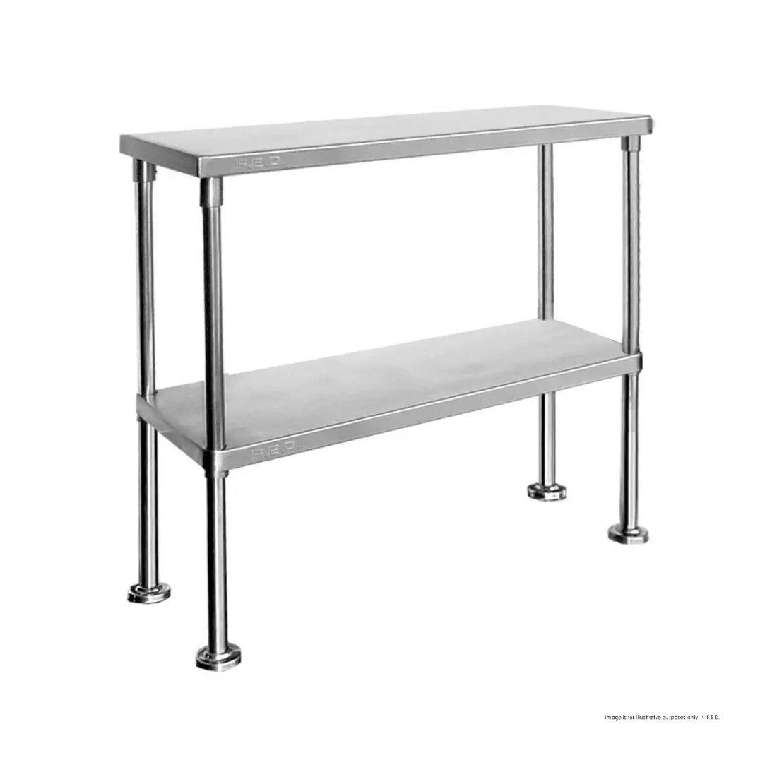 Single Tier 400mm Deep Workbench Overshelf 450mm High WBO1-1200-400 FED