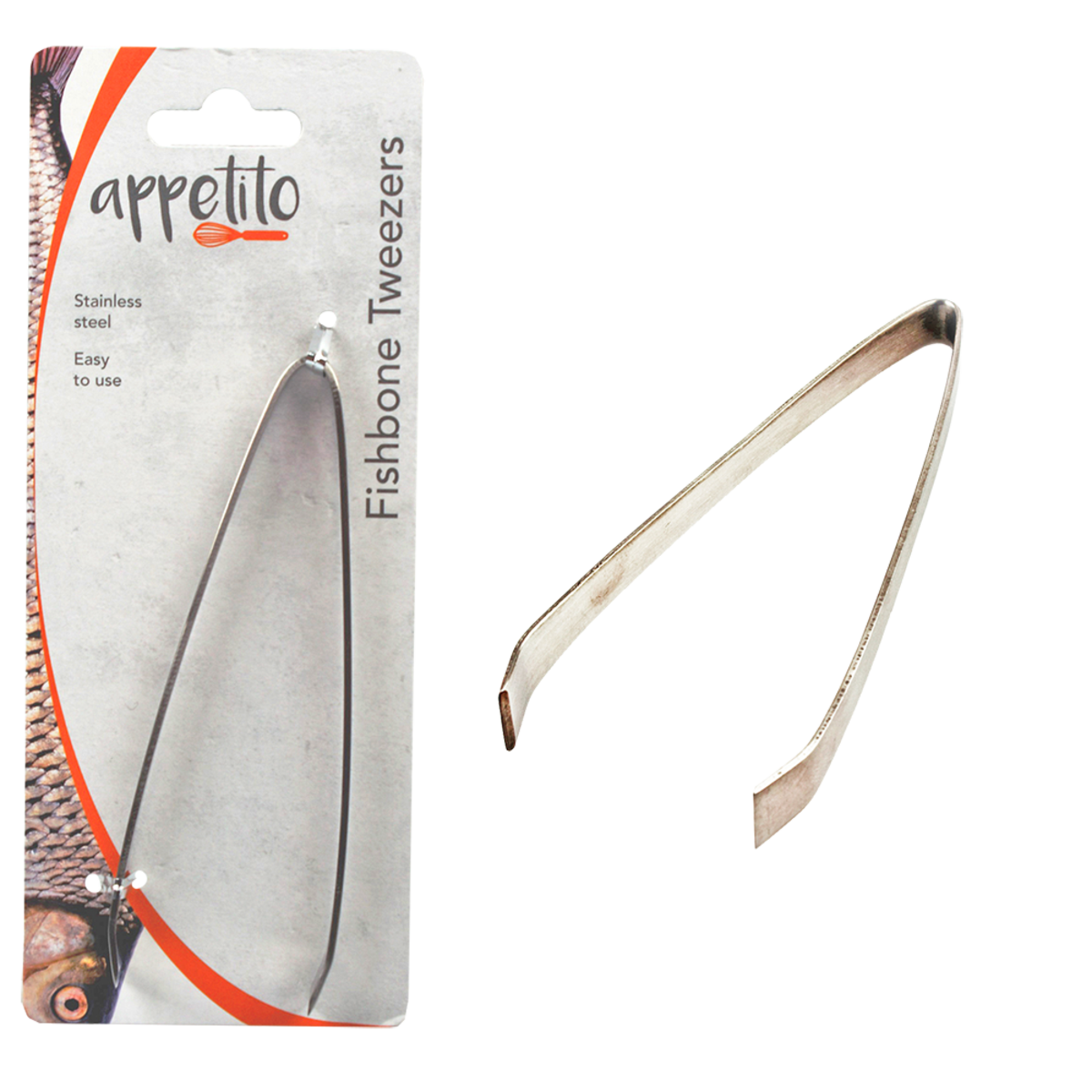 S/S FISH BONE TWEEZERS
