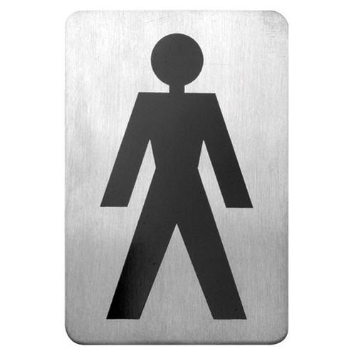 Wall Sign- B. Male Symbol 18/10 120X80Mm
