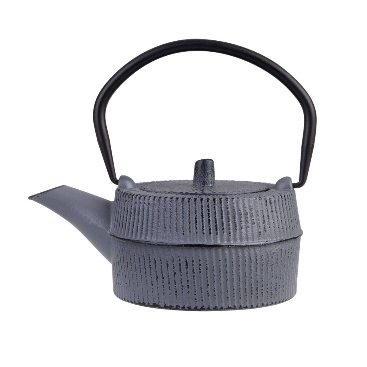 GREY/BLACK CAST IRON TEA POT 350