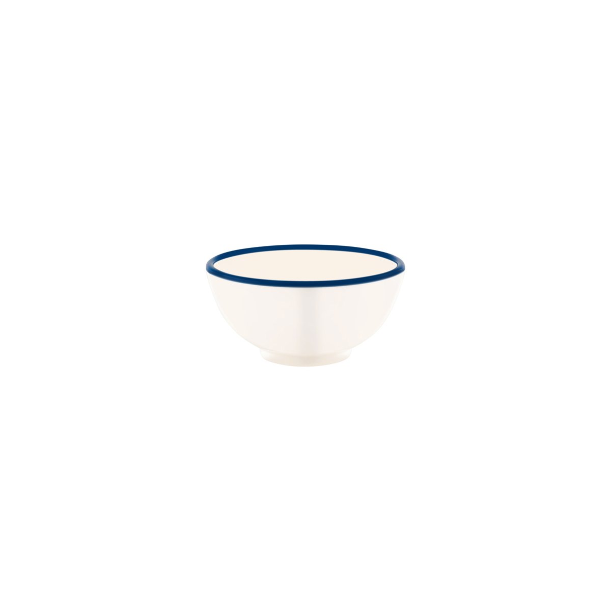 49935 JAB JAB Vintage Cream / Blue Rim Round Bowl 125x65mm / 430ml Tomkin Australia Hospitality Supplies