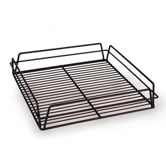 Square Glass Basket -Black Pvc Coated