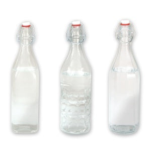 Glass Bottle-Square, 1.0Lt Dozen