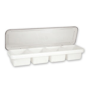 Bar Caddy -White 4 Compartment
