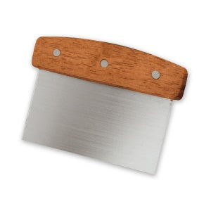 DOUGH SCRAPER-S/S-TIMBER 150x74mm