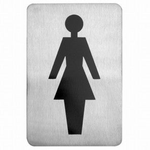 Wall Sign- A. Female Symbol 18/10 120X80Mm