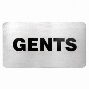 Wall Sign- B. Gents 18/10 110X60Mm