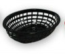 Bread Basket-Plastic, Oval Black