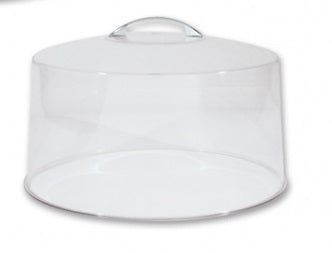 Cake Cover -Clear -Chrome Handle