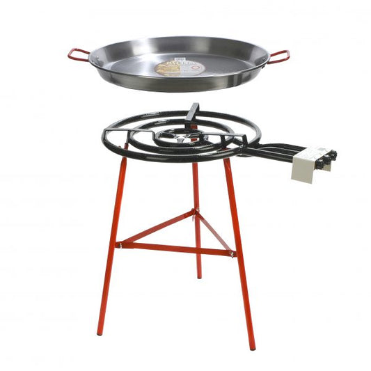 Chef Inox Paella Set Stand 700Mm Pan/Gas/Burner