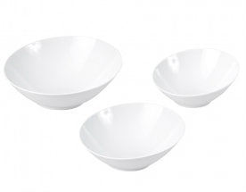 Melamine Slant Bowl-350Mm Dia, White