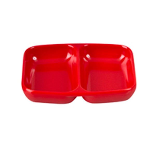 Divided Dish 85X70Mm - Red
