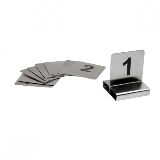 Flat Table Number Set-18/10, 50X50Mm
