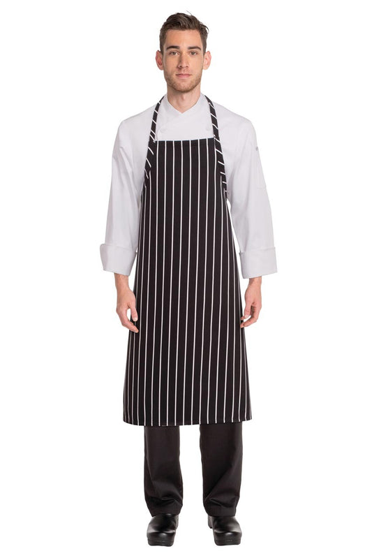 Chalkstripe Adjustable Apron - Black