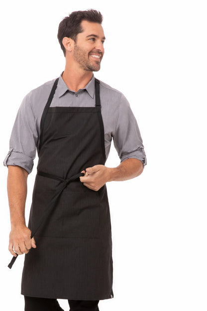 Bib Apron with Contrasting Ties Bib