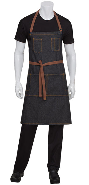 Memphis Black Bib Apron