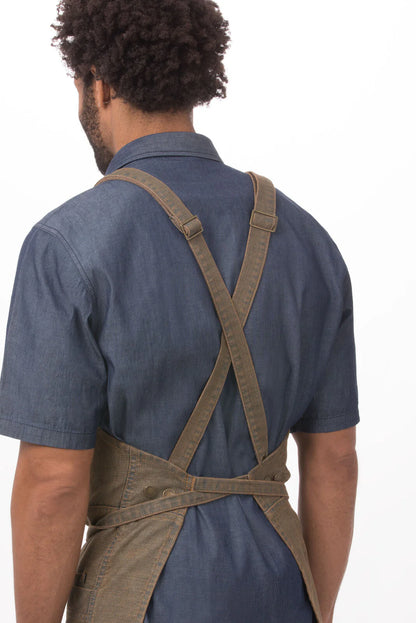 Uptown Cross-Back Bib Apron Bib