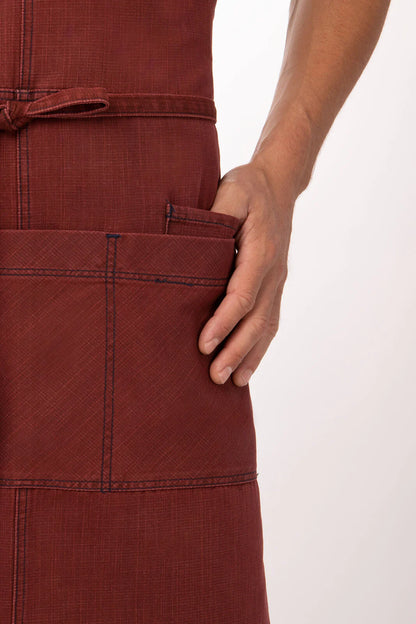 Uptown Cross-Back Bib Apron Bib