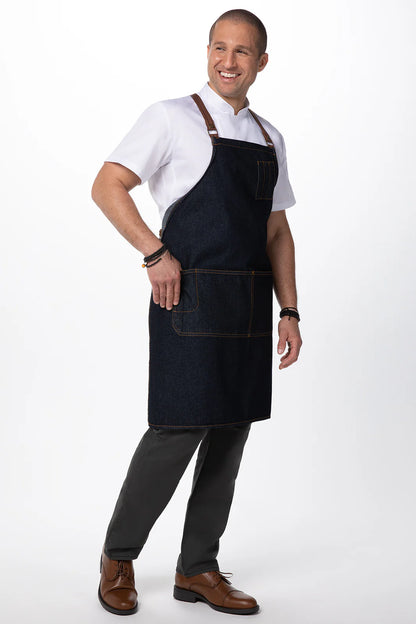 Memphis Denim Cross Back Apron Cross Back