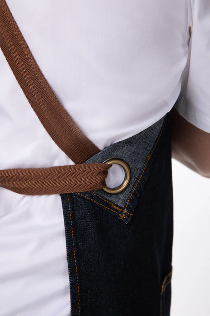 Memphis Denim Cross Back Apron Cross Back