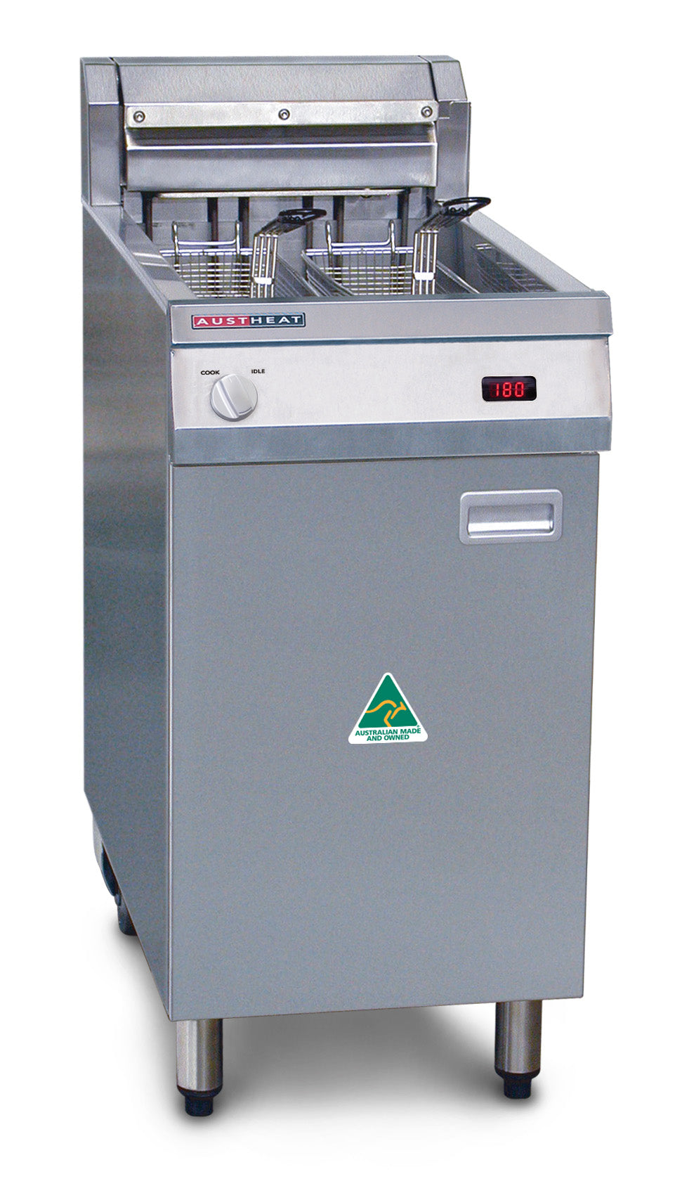 Austheat Freestanding Electric Fryer, 2 baskets - AF812