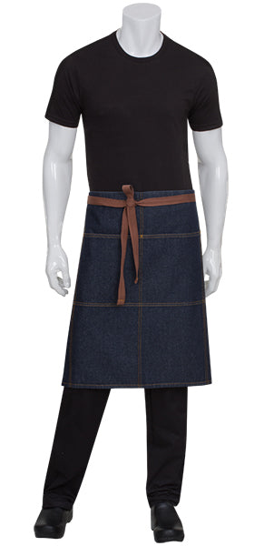 Memphis Indigo Blue 3/4 Denim Apron