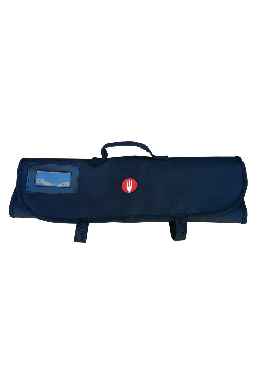7 Pocket Black Knife Wrap Bag