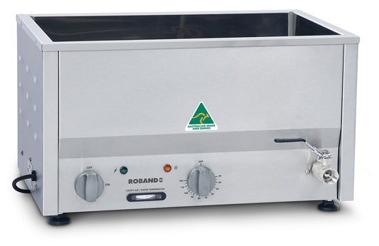 Roband Counter Top Bain Marie  with thermostat 2 x 1/2 size, pans not included - BM2T