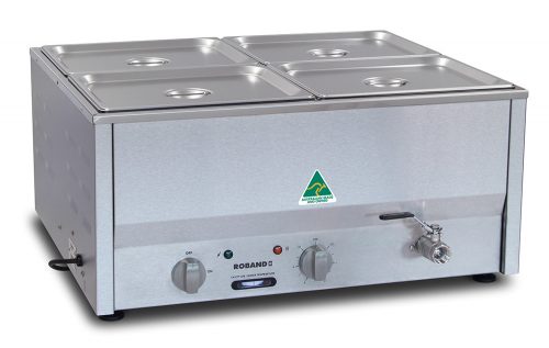Roband Bain Marie C/W 4Xz12100 & Lids