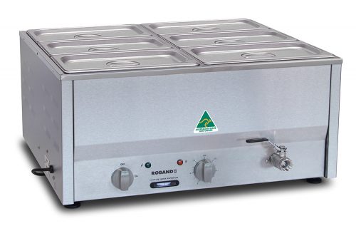 Roband Bain Marie C/W 6Xz13100 & Lids
