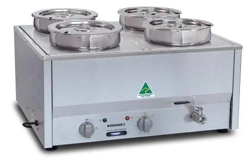 Roband Bain Marie C/W 4Xz1017 & Lids Roband