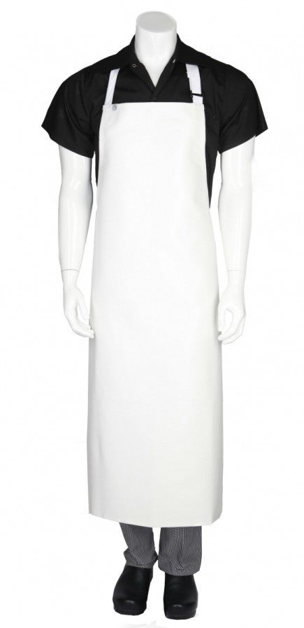 Pvc Long Apron - White