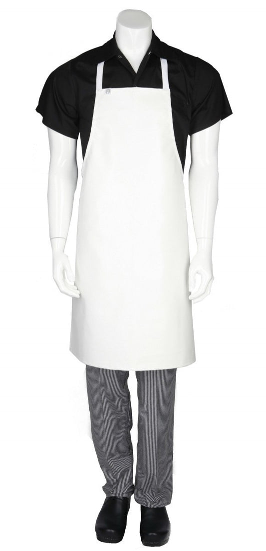 Pvc Short Apron- White