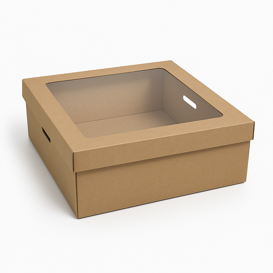Brown Corrugated Catering Tray with Lid