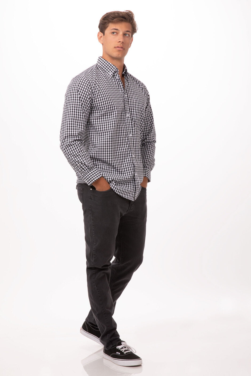 Gingham Men's Dress Shirt