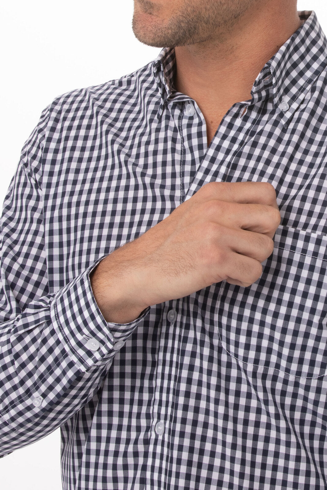 Gingham Men's Dress Shirt