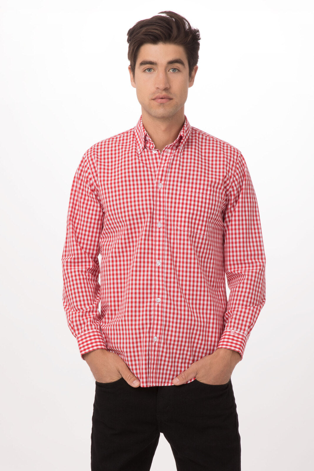 Gingham Men's Dress Shirt