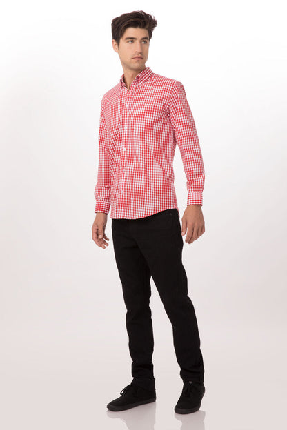 Gingham Men's Dress Shirt