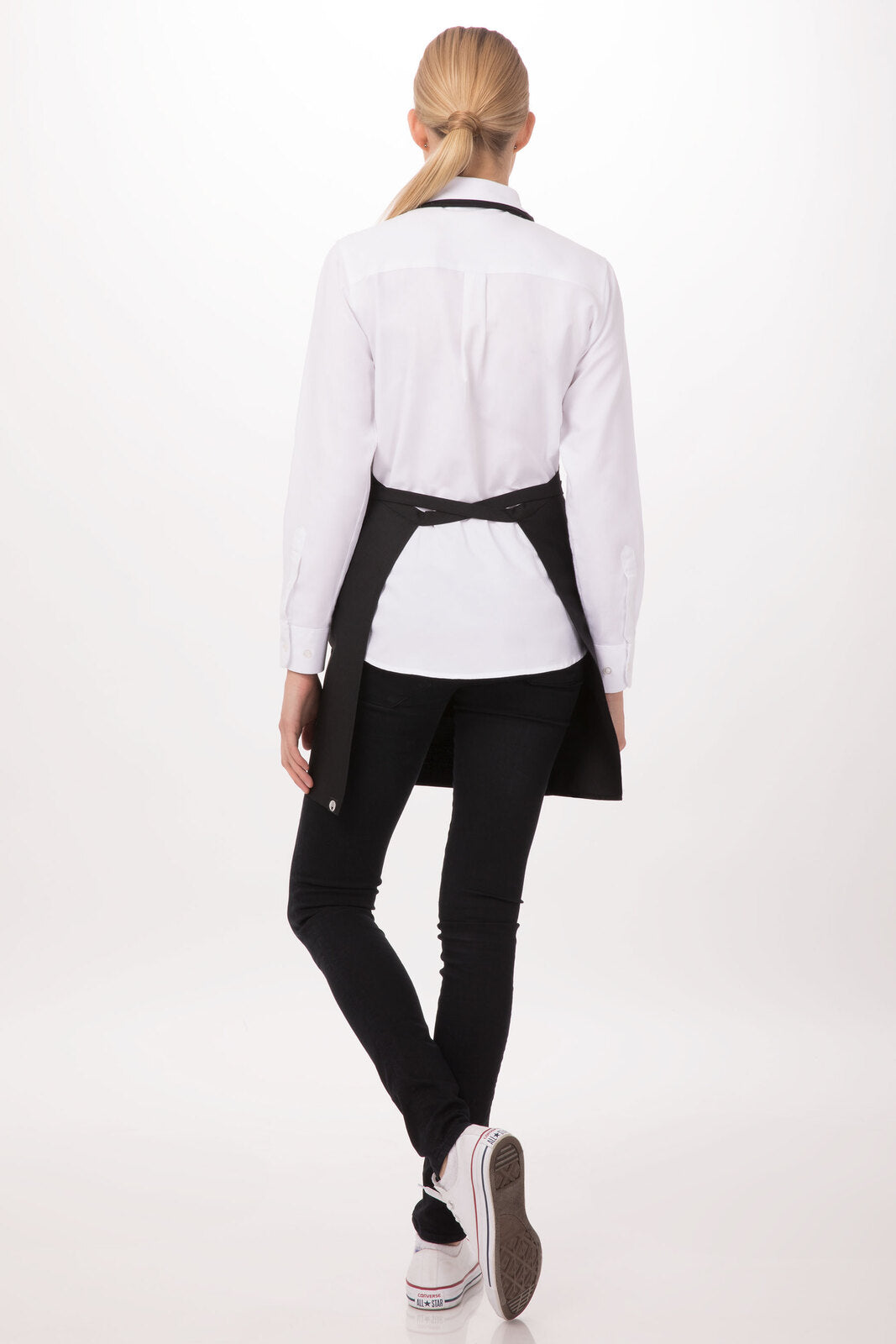 V-Neck Tuxedo Apron Bib