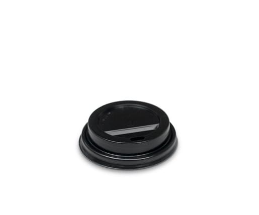 Plastic Lid- 4 oz Hot&Cold /Black 1000pc/ctn