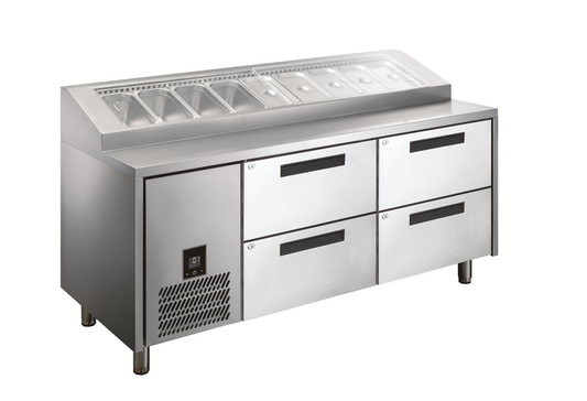 Pizza Prep With Doors-HPB1815DD