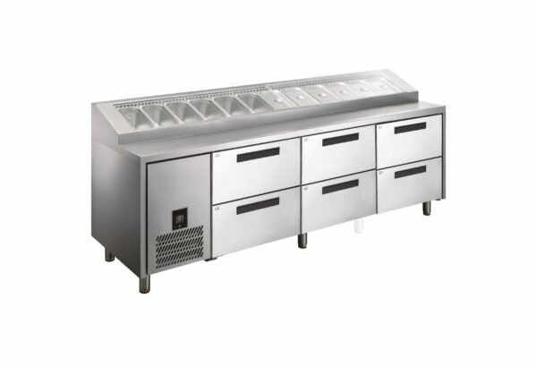 Pizza Prep With Doors-HPB2476DDD