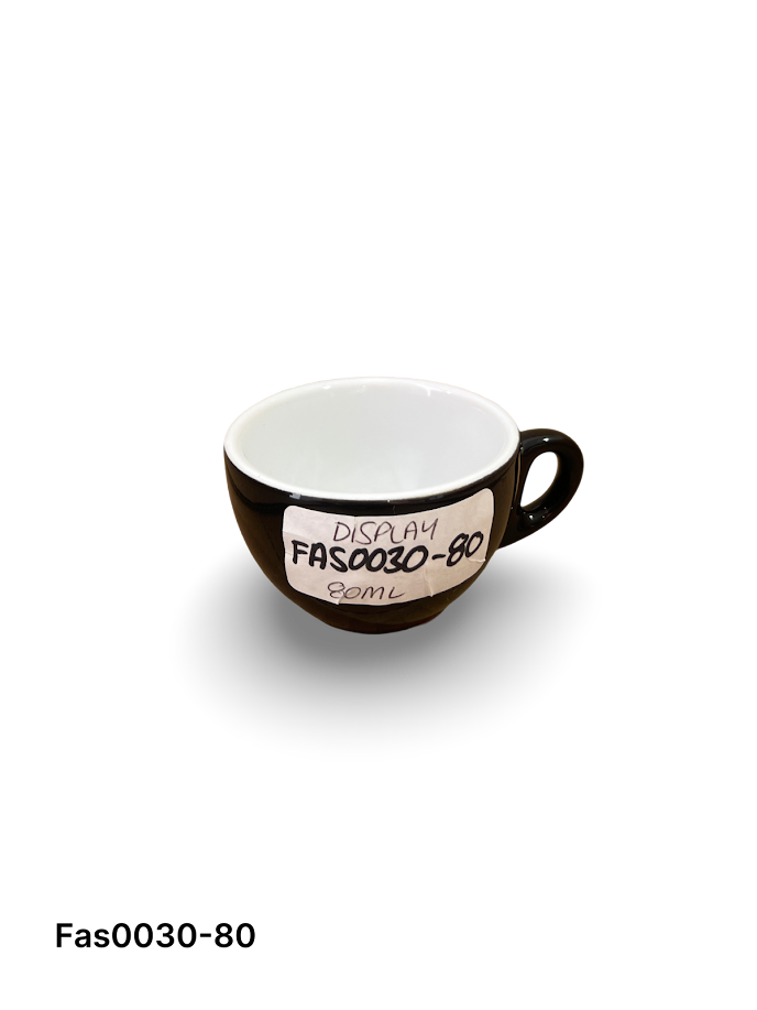 BLACK ESPRESSO CUP 80ML